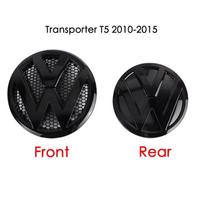 For VW Volkswagen Jetta MK5 Golf Gloss black Car Hood Front Grill Emblem Tail Trunk Logo Cover Decoration For Volkswagen VW Tran