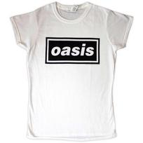 Oasis Ladies Slim Fit T-Shirt: Decca Logo OFFICIAL NEW 2XL