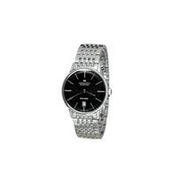 Hamilton American Classic Series Automatic Mechanical Watch Fashion Mens Watch Black Dial Stainless Steel Bracelet Men watches Silver H38455131 Regular Watch Box,Silver Strap