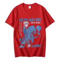 Hot Game Devil May Cry Graphic T Shirts Fashion Vintage Oversized Short Sleeve T-shirt Unisex Casual Cotton T-shirts Streetwear XXXXL