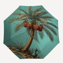 1PC Palm Tree Date Fruits Umbrella-8-Rib Reinforced, Automatic Open, Lightweight & Durable, Fashion Accessory for Outdoor, Beach L0377
