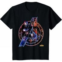Keršytojai: Begalybės karas Marvel marškinėliai Unisex trumpomis rankovėmis minkštos medvilnės klasikinio kirpimo apvaliu kaklu kasdienis viršutinis drabužis suaugusiems gerbėjams M black