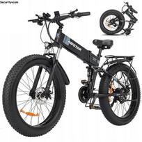 Ridstar-H20 Fat Tire Electric Bike - Removable Battery, Hydraulic Suspension, Intelligent LCD Display for Urban Commute & Terrain Riding