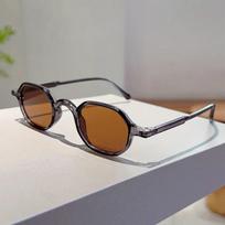 Vintage Blue Light Blocking Circular Compact Frames Sun Glasses Stylish and Multi-Purpose UV400 Cycling and Drivers Anti UV Glasses