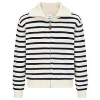 little MO&Co. Kids' Striped Wool Blend Cardigan 140