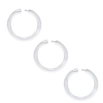 Clear Sports Work Bioflex Helix Tragus Conch Earrings Plastic Medusa Piercing Jewelry Lip Rings Labret Piercing Retainer 3PCS