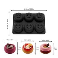 Silicone 6-Cavity Baking Molds Cake Utensils Easy-to-clean Cake Mold Baking Tool juoda