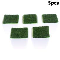 5Pcs Artificial Potted Bonsai Decor Fake Flowers Balcony Garden Ornament Woven Grass Base Vase Home Landscape Flower Arrangement