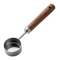 1PC-Coffee Bean Spoon; Coffee Powder Measuring Spoon; Walnut Wood Spoon; Small Spoon For Weighing And Measuring; Vintage+