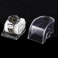 1Pc Arc Transparent Box Plastic Watch Display Storage Holder Case Adult Children's Smart Watch Protective Box Organizer
