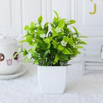 Mini Fake Potted Flowers False Plants Bonsai Artificial Flower Table Decor Potted Ornaments Home Garden Decor
