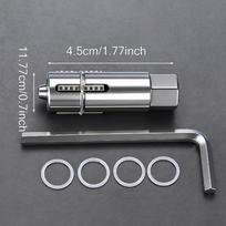 2 Piece Broken Pipe Extractor Tool 12mm & 14mm Pipe Screw Remover with Hex Wrench, for Faucet, Valve, Screw Thread Repair