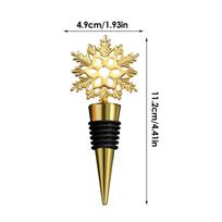 Wine Saver Airtight Festive Snowflake Metal Wine Sealer Bottle Stopper For Home Office Restaurant Camping Bar Accessories Party