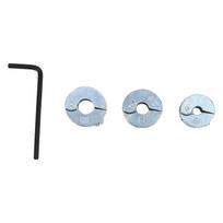 3PCS 6mm 8mm 10mm Drill Bit Stopper Collars Zinc Alloy Drilling Depth Stop Rings with Hex Wrench Open Type For Drill Bit