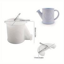 1Pc Kettle Shaped Silicone Molds for DIY Epoxy Resin Succulent Planters Pen Holders 3D Design Casting Molds Home Decor