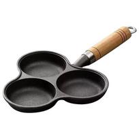 ABUL-3 Hole Cast Iron Omelet Pan Non-Stick Cooking Egg Ham Pan Breakfast Grill Cooking Pot Egg Frying Pan Pancake Pan