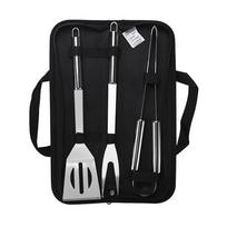 BBQ Grill Tool Set Stainless Steel Barbecue Grilling Tools Outdoor Camping Cooking Tools Set BBQ Grill Accessories Kit with Bag