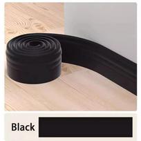 1pc 2mX9.8cm Self Adhesive Baseboard Trim Peel and Stick Paintable Molding Trim Strip Anti-collision Waterproof Skirting Line juoda