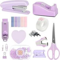 14 Pcs Stapler Set Ladies' Office Supplies Set Children's and Students' Interesting and Cute Stationery Set