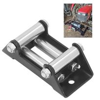 High Strength Steel Winch Roller Fairlead Universal Mount 4500LB Cable Guide Nut Disassembly 4 Way Roller Fairlead ATV Winch chaki