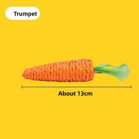 Interactive  Toy Carrot aped Teeth inding Sti with Bell Smart Design for Kittens And s Pet Entertainment