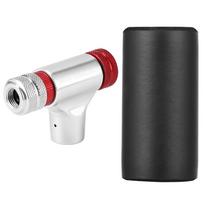 CO2 Bicycle Tire Inflator CO2 Pumps Inflator Head Schrader & Presta Mini Bike CO2 Injector with Sponge Cover for MTB Road Bike