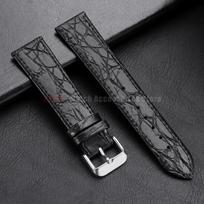Matte Crocodile Embossed Leather Watch Band for Longines 20mm 18mm 13mm Replacement Straps for Men Women Black Brown Watchband 18mm