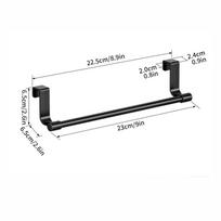 New Multi-purpose Towel Rod Punch-free Rag Hanger Over Cabinet Towel Rack Towel Storage Bar Towel Storage Organizer