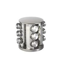 360 Rotating Rotating Spice Rack Food Grade Glass Stainless Steel Seasoning Jar Set 16 Jar/12 Jar Multi-Functional