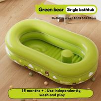 1Pcs Inflatable Bathtub Portable Foldable Bath Tub With Backrest Non Slip Seat For Home Bathroom Beach Holidays Travel