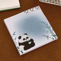 10 pcs Square Panda Notepads Self-adhesive Memo Pad Office Accessories Sticky Notes  Message style 1