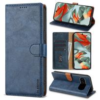 Luxury Leather Wallet Case For Google Pixel 9 10 Pro XL 10Pro 9Pro 8 7 6 Pro 9A 8A 7A 6A Business Magnetic Flip Card Slots Cover Google Pixel 8 mėlyna