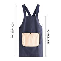 Kitchen Apron With Detachable Towel Cross Backs Bib NoTie Cooking Apron For Women For Men Women Chef Butcher Cleaning Teaching