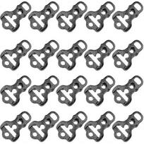 20pcs Camping Awning Tent Guyline Runner Guy Lines Stopper Cord Rope Tightener Tensioner Tent Hook Tent Hooks Plastic - Pjun