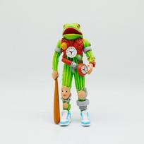 Italian Brainrot Al Cactus Clock Fusion Monster Pvc Figurine With Fun Running Shoe Theme For Playroom Decor