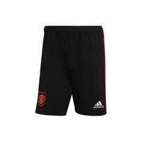 adidas MUFC Manchester United Soccer/Football Sports Stripe Shorts Black Men's H13882 S