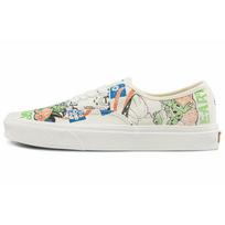 Vans Authentic Low Tops Casual Skateboarding Shoes Multi-Color Funny Printing Unisex 'White Black Blue' Men's VN0A5KRDARG EU 37