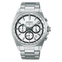 SEIKO SELECTION SBTR031 S Series Stopwatch Date White Stainless Steel [Seiko Watch] Men's Watch, Battery-Powered Quartz, Function, Tachymeter,