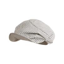 Thin Striped Berets Cotton and Linen Painter Caps Vintage Octagonal Hat  Girl