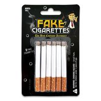 Fake Cigarettes (6-Pack) - Realistic Movie Stage & Costume Theater Props - Harmless Fake Cigars for Dress UpHalloweenGangsterWhite Trash Party - No