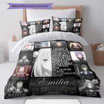 Re Zero Duvet Cover Soft Cozy, Kids Bedding Gift Set,SizeDifferent Sizes -HE49 135x200cm