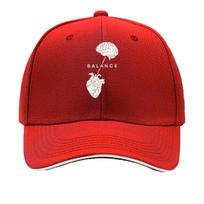 Brain  Heart Balance Print Adjustable Snapback Cap  Lightweight Baseball Hat Suitable for Outdoor Sandwich Baseball Cap One Size