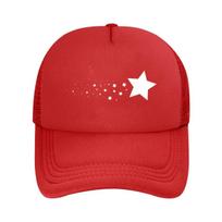 Shining Star Trail Vinyl Sticker  Mesh Baseball Cap Hip Hop Adjustable