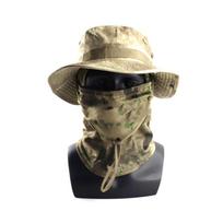 Sunscreen Balaclava Boonie Hat Colorful Sun Hat Desert Camouflage Camouflage Caps Mask Set  Camping 06