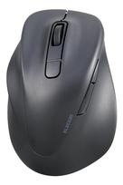 ELECOM Wireless Mouse, Silent, Bluetooth, EX-G, 2023 Model, Left-Handed, Medium Size, 5 Buttons, Multi-Pairing [AskDoctors Review Service], Black