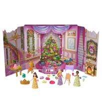 Mattel Disney Princess Advent Calendar - Princess Christmas Dress-Up Dolls & House Playset - Ages 3+ - Pink JFG79