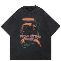 benber vintage Streetwear Active Volcano Graphic Unisex TShirt Cotton Washed Black Tshirt Unisex s Tees Summer Short Sleeves T Shirt S