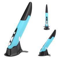 Ergonomic Pen-Type USB Computer Stylus with Optical Tracking System for LCD TVs, Gray ABS Plastic, 3 Adjustable Resolutions (80012001600dpi) (PR-03)