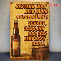 Planetjuice German Humor Metal Sign Funny Quote Vintage Decor Iron Art Wall Plaque x Inches (as the picture,20x30)