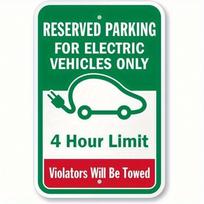 Planetjuice Aluminum Nevada Parking Sign EV Charging Only  Hour Tow Warning Durable Metal Plate (as the picture,20x30)